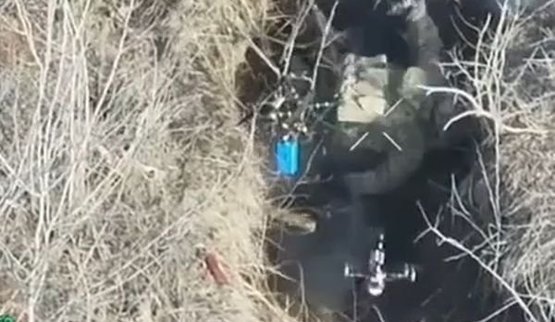 Occupier blew himself up on his own grenade on Zaporizhzhia axis. VIDEO