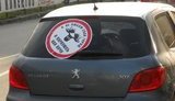 Борьба с хамством в Донецке: злостным нарушителям лепят наклейки на лобовое стекло. ФОТОрепортаж