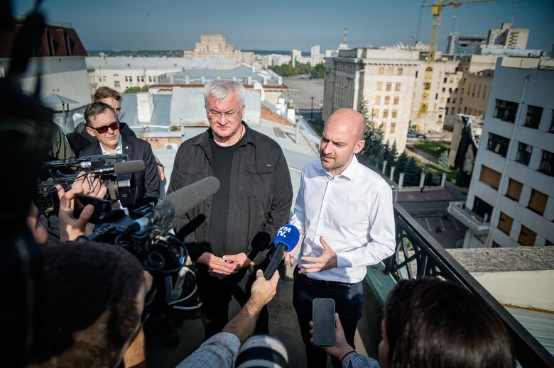 French Foreign Minister Barrot visits Kharkiv after Sumy