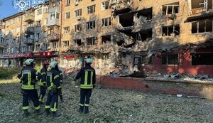 Consequences of combined strike on Kyiv. PHOTOS