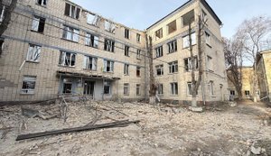 Массированная атака РФ на Киев: повреждены Институт отоларингологии и Консультативно-диагностический центр, - Минздрав. ФОТОрепортаж