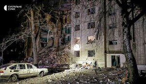 In Hlukhiv, drone strikes multi-storey building: 6 people are killed, including child. VIDEO