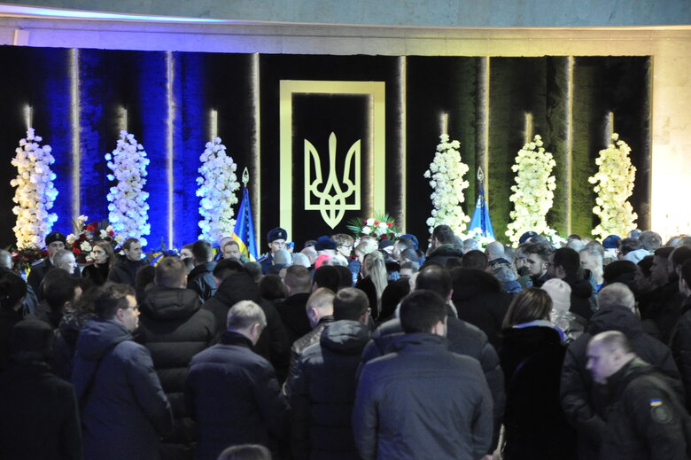 In Kyiv, farewell to leadership of Ministry of Internal Affairs, who died in plane crash in Brovary, was held 17