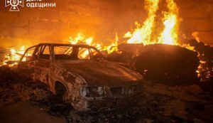 Russian attack on Odesa region: large-scale fire and damaged infrastructure, one person injured (updated). VIDEO&PHOTOS