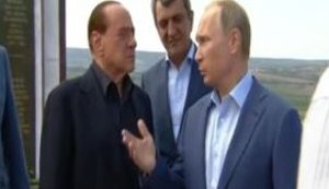 Берлускони прилетел к Путину в оккупированный Крым. ВИДЕО