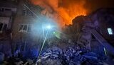Destroyed house in Kyiv