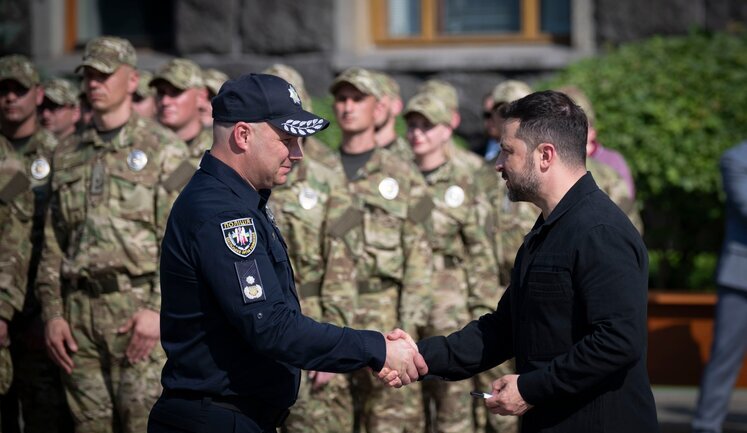 Zelenskyy awards general rank to three National Police colonels