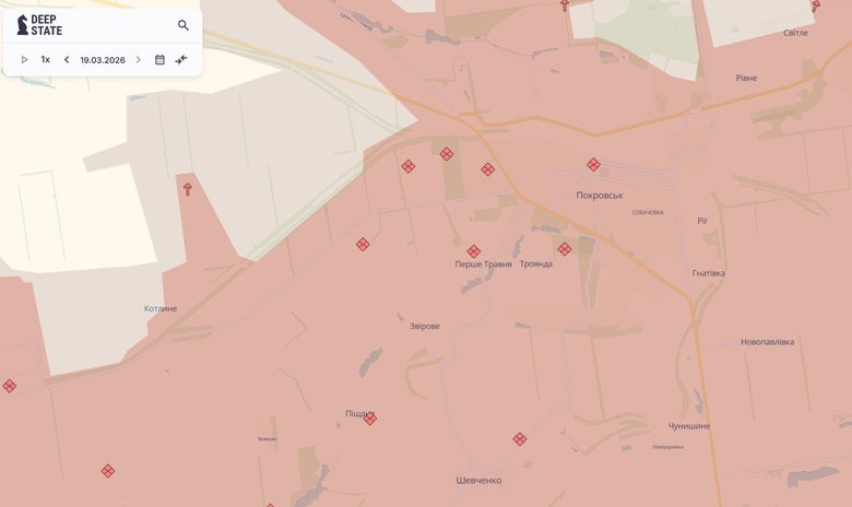 Продвижение РФ у Покровска