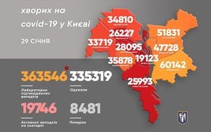 За сутки от COVID-19 в Киеве умерло 7 человек, выявлено 2 418 новых случаев. Среди заболевших 388 детей. КАРТА