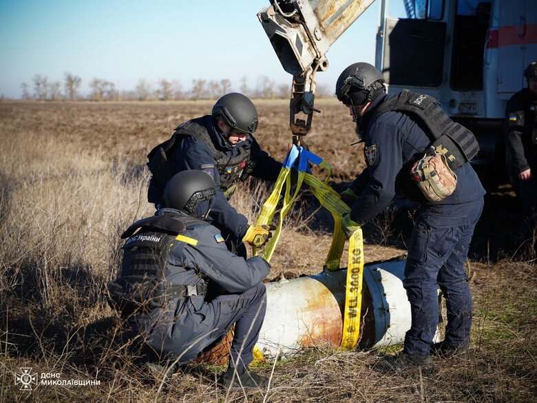 FAB-500 aerial bomb in Mykolaiv region