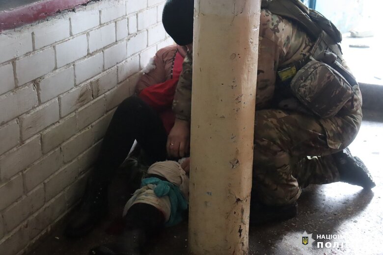 Наслідки обстрілу Вовчанська