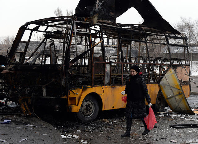 донбасс разруха град боевики дебальцево дап