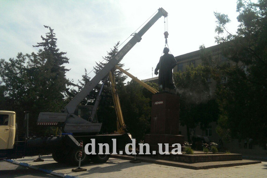 памятник демонтаж ленин дружковка