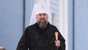 Епифаний благословил киевлян на защиту своего города. ВИДЕО