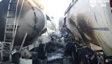 Росіяни атакували реактивним БпЛА підприємство на Одещині: спалахнула пожежа, пошкоджено автоцистерни. ФОТОрепортаж