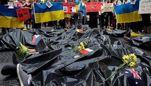 New Yorkers Came Out to Protest: "Stop Terrorist Putin!". VIDEO