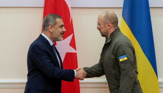 Shmyhal discussed economic cooperation and reconstruction of Ukraine with Turkish Foreign Minister Fidan 01