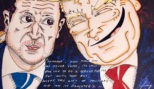 Актор Джим Керрі намалював карикатуру на Зеленського і Трампа. ФОТО