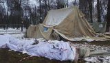 Утро в лагере под Радой после противостояния активистов и правоохранителей. ФОТОрепортаж