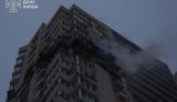 "Shahed" struck 24-storey block of flats in Sviatoshynskyi district: two people killed, there are injured (updated). PHOTO
