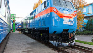 Тепловоз "Тризуб" від General Electric проїхав перші 150 км від Кременчука до Ромодана. ФОТОрепортаж