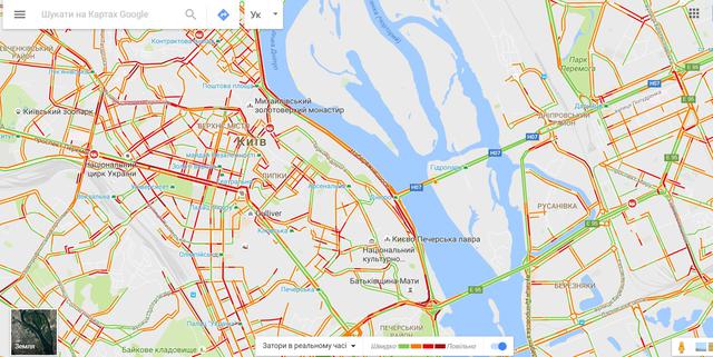 киев пробки снегопад