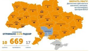 Number of confirmed COVID-19 cases in Ukraine rises to 669