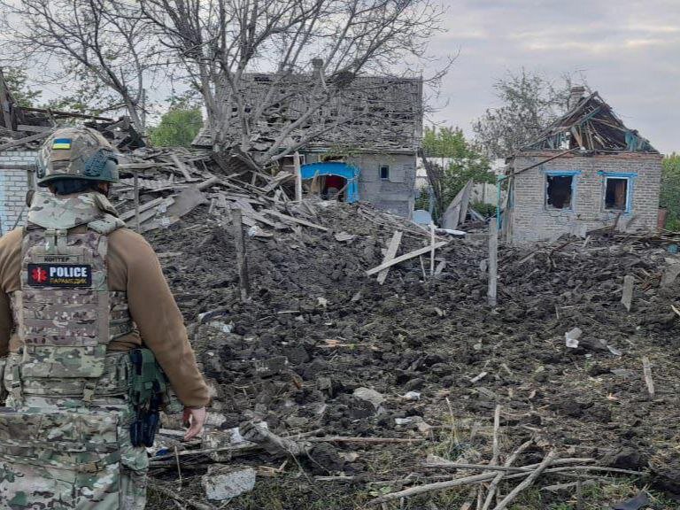 Наслідки російських обстрілів на Донеччині