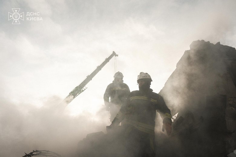 київ після обстрілу