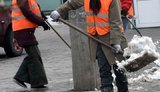 В Донецке африканцы убирают улицы от снега. ФОТО