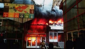 Barabashovo market in Kharkiv caught fire. PHOTOS+VIDEO
