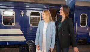 Спикер Сейма Литвы Чмилите-Нильсен прибыла с визитом в Украину. ФОТО