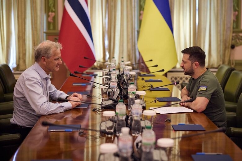 Зеленский встретился с премьер-министром Норвегии Стере 03