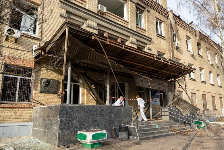 Повреждены учреждения здравоохранения в Киеве 14 ноября