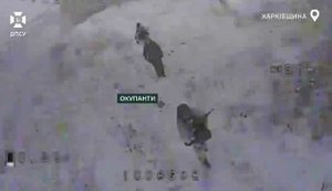 Пограничники бригады "Гарт" с помощью дронов ликвидировали четырех оккупантов, которые пытались пересечь границу в Харьковской области. ВИДЕО