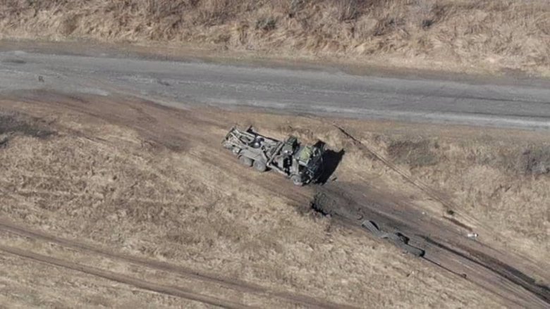 Артилерія 58-ї ОМПБр знищила колону російської техніки: Палимо з любовю, бо бригада Виговського - то суцільна любов 02