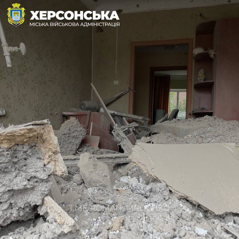 Наслідки обстрілу Херсону 13 червня