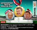 Украинские журналисты признали Януковича врагом прессы №1