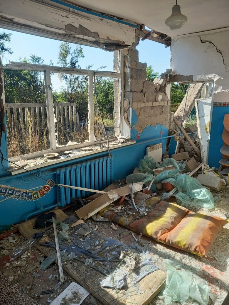 Russians launched artillery strike on rural school in Zaporizhia region 01 Russians launched artillery strike on rural school in Zaporizhia region 01