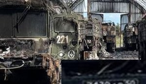 Iskander launcher and other Russian equipment destroyed in Kursk