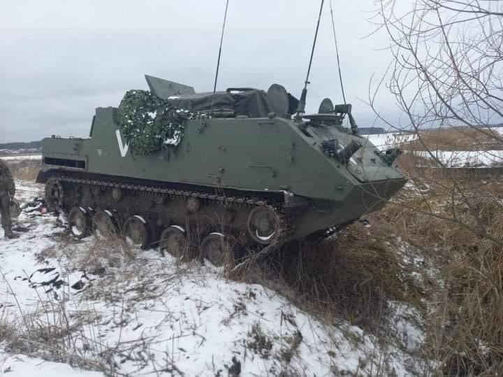 Украинские военные отправили на перегной экипаж российского БТР Ракушка 01
