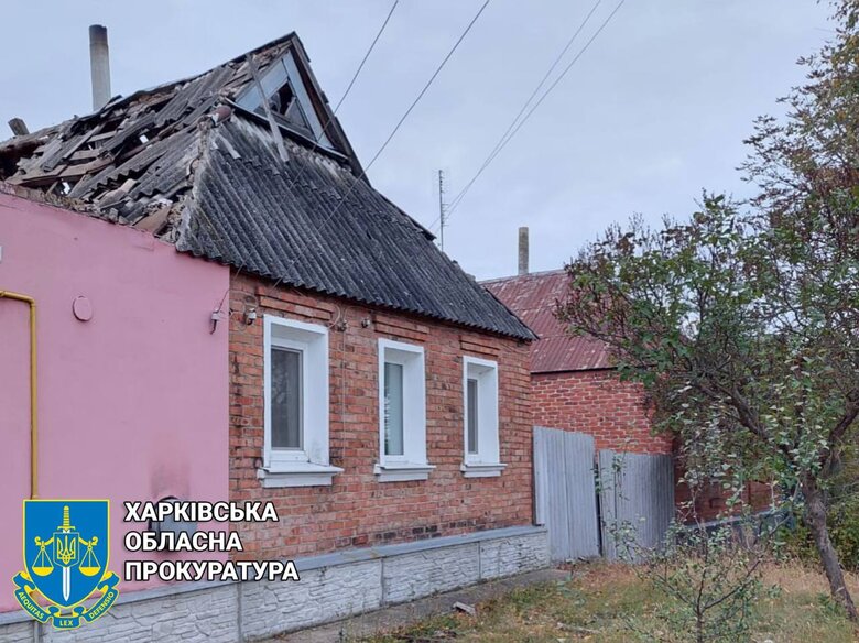 Consequences of shelling in Kharkiv region: houses damaged in Vovchansk, Kozacha Lopan and Kindrashivka 02
