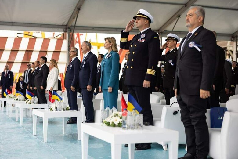 New Ukrainian corvette Ivan Mazepa was launched in Turkey 03