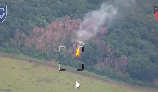 Дронарі знищили танк окупантів на Харківщині