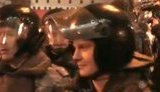 "ОМОН позор России": Разозленная фанатами милиция разогнала митинг участников Дня гнева. ВИДЕО.