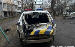 Обстріли Херсонщини і поранені поліцейські