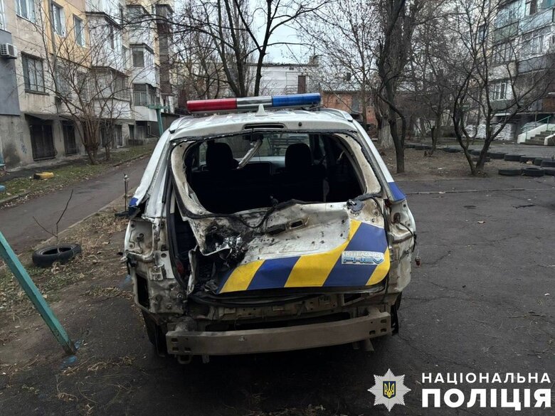 Обстріли Херсонщини і поранені поліцейські