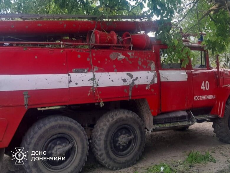 В Константиновке обстреляли пожарную часть