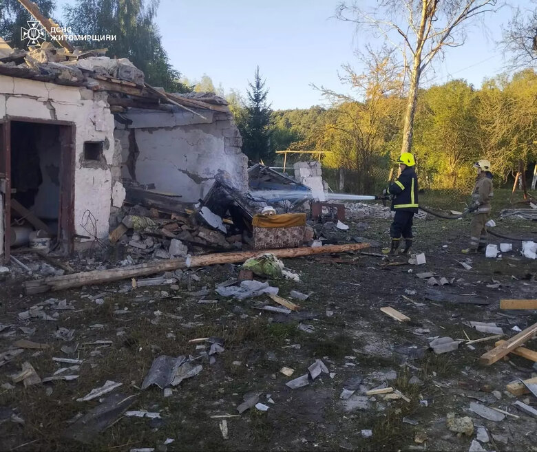 Наслідки атаки "шахедів" на Житомирщину 14 серпня