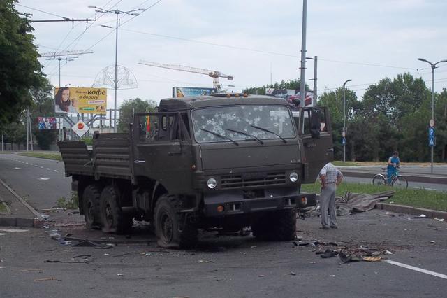 донецк обстрел огонь террористы дружественный